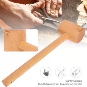 PERGARB3RTIHUZGX PERGAR Wooden Mallet Solid Beech Carpenter #3