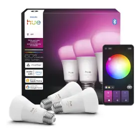 590885 PHILIPS HUE Smart Led Bulb Pack Dimmable Base