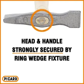 0017591-0250 PICARD Grooving Hammer Alloyed Steel Head Ash #3