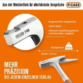 016671023084 PICARD Grip Solid Steel Latthammer #3