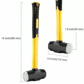 739642608717 PINGEUI Sledge Hammer Drilling Carbon Steel #2