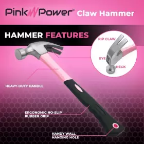 PP208 PINK POWER Hammer Women Mini Claw #2