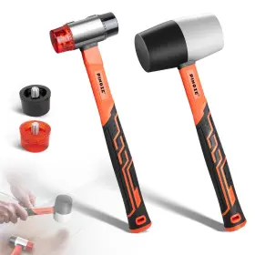 P016E001A PINOZE Rubber Mallet Hammer Set Double Faced