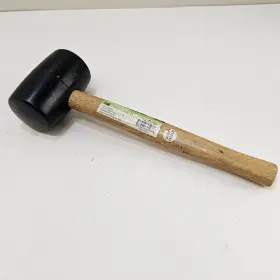 69076 PITTSBURGH Solid Rubber Mallet Wood Handle Marring #2