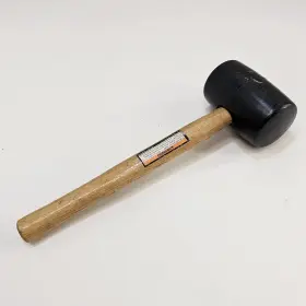 69076 PITTSBURGH Solid Rubber Mallet Wood Handle Marring #3