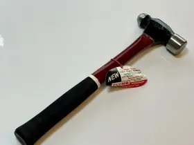 FAM24 PLUMB Tools Nos Fiberglass Ball Peen Hammer