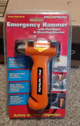 662230901825 POWER Emergency Hammer Flashlight Bracket Go
