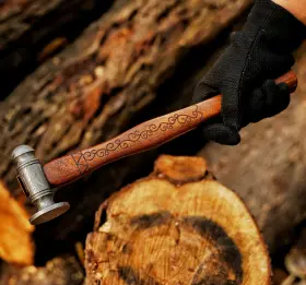 H010 PRIME DAMASCUS Ball Peen Hammer Forged Steel Head Pein
