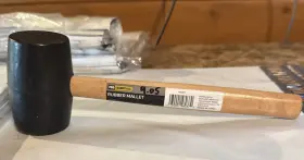 430001480370 PRO ESSENTIALS Rubber Mallet Wood Handle