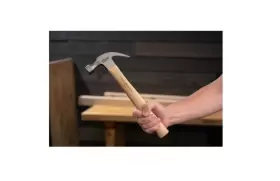 69320 STEEL Head Wood Claw Hammer Wooden Handle #2