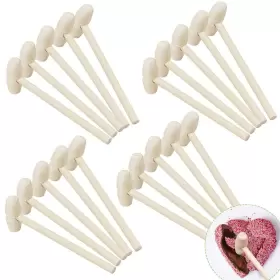 714569082468 PSEUTIO Mini Wooden Hammer Chocolate Crab Heart