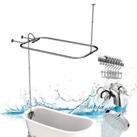 A128267CP PYHOMESTRIM Clawfoot Tub Shower Kit