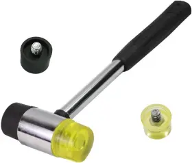 1A2XCHUI QPINGH Rubber Mallet Double Faced Conversion Heads