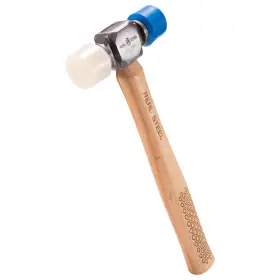 767615192611 REAL STEEL Rubber Mallet Double Hammer Hickory