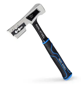 767615192901 REAL STEEL Roofing Hammer Hatchet Rubber Handle