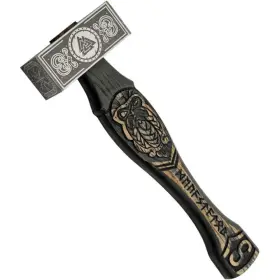 882484 RITE EDGE Dwarven Hammer Head Celtic Knots Ash Wood
