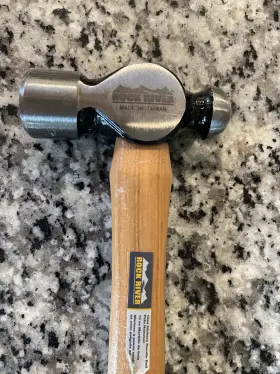 0249122 ROCK RIVER Ball Pein Peen Hammer Hickory Handle