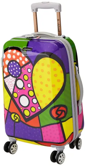 F151-HEART ROCKLAND Vision Hardside Spinner Wheel Luggage