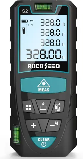 S2-BT ROCKSEED Laser Digital Distance Meter Bubble Levels