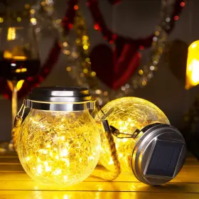 LWD4 ROSHWEY Solar Lantern Pack Garden Lights Led Waterproof