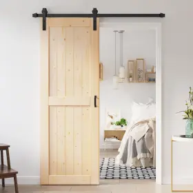 FR-DR-01H-30K ROYMELO Sliding Barn Door Wood Slab Kit