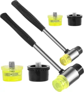 R-1398 RUSTARK Pack Double Faced Rubber Hammer Mallet Set