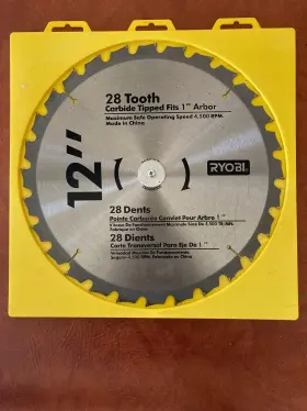 350066000 RYOBI Carbide Tipped Blade Arbor