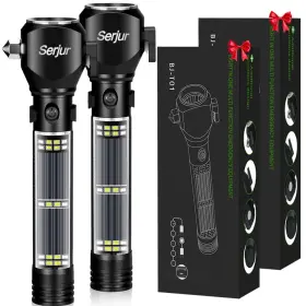 Oude SERJUR Flashlight Car Safety Hammer Window Breaker