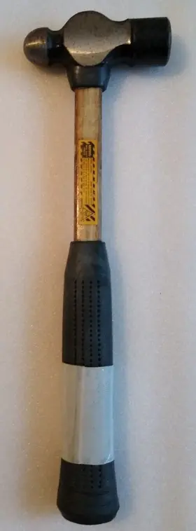 8516 SK Ball Peen Hammer Fiberglass Grip Wood Handle #2