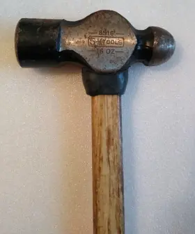8516 SK Ball Peen Hammer Fiberglass Grip Wood Handle #3