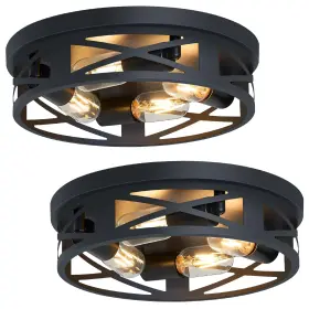 SK008 SKEJAO Pack Flush Mount Ceiling Light Fixtures Hallway