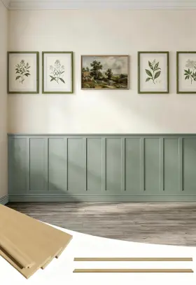 SSWWKMDF-17651-RAW SMARTSTANDARD Wainscoting Mdf Board Batten