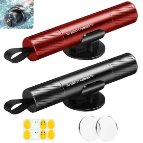 658360265814 SMOSUN Safe Hammer Glass Breaker Car Escape Tool