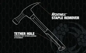 032886711466 SOUTHWIRE Romex Electricians Hammer Staple #3