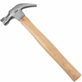 949022GNT STALWART Claw Hammer Tool Natural Wood Anti Handle