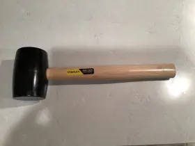 076174575224 STANLEY Rubber Mallet Hickory Handle