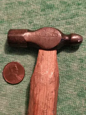 291-B STANLEY Ball Peen Hammer Wood Handle