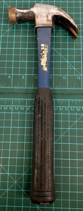 55-416 STANLEY Claw Hammer Steel Shaft Rubber Grip Fiberglass