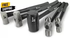 63125 STAR ASIA Titan Hammer Set Ball Pein Rubber Malle