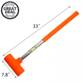 705353087929 STARK Blow Hammer Steel Handle Rubber Head Tool #2