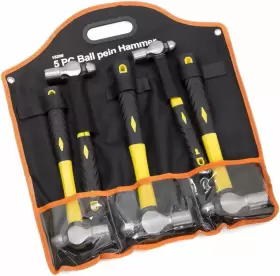 695642156460 STARK USA Ball Pein Hammer Set Fiberglass
