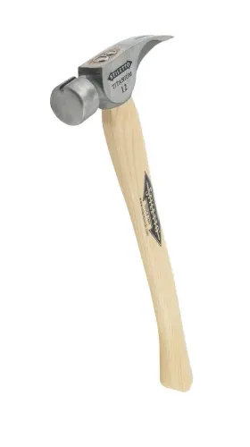 TI12SC-16 STILETTO Titanium Claw Hammer Wood Handle