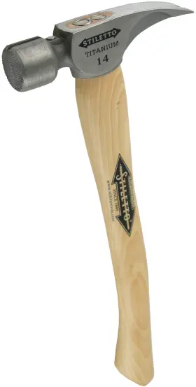 TI14MC-16 STILETTO Titanium Milled Hammer Curved Hickory