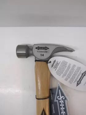 TI14SC STILETTO Titanium Curved Hickory Handle Hammer #2