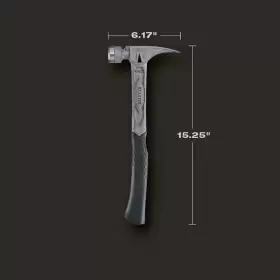 TIB14RMC-TBRG-O STILETTO Claw Hammer Nail Puller Curved Grip #3