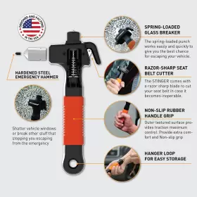 850104007623 STINGER Car Emergency Escape Tool Hardened Steel #2