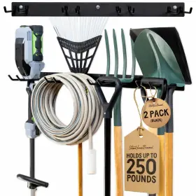 850047540010 STOREYOURBOARD Steel Garage Tool Organizer Wall