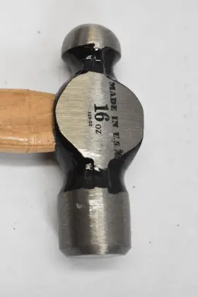 325-D2 STRIKE Ball Peen Hammer Metalworking Tool Wood Handle #3