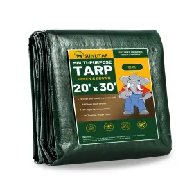 TARP2030GRBR-100 SUNLITAP Tarp Mil Waterproof Light Poly Tear