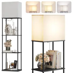 SR000023 SUNMORY Organize Light Space Tier Floor Lamp Shelves